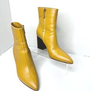 Gabriela Hearst Rio Tan Leather Ankle Boots Women’s Size 37